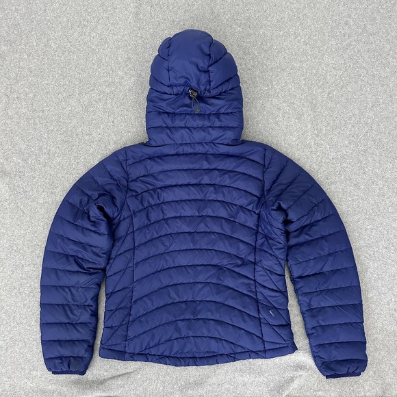 Patagonia Down Sweater Hoodie‎ Jacket Womens Small Blue Hooded Quilted Puffer - Picture 2 of 9